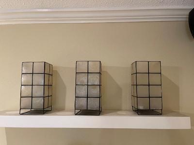 3 shell tea light candle holders