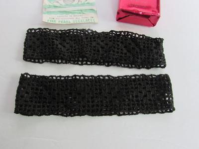 Vintage Crocheted Cuffs, Avon Tempo Bar Soap, Vintage Jewelry Restringing Set