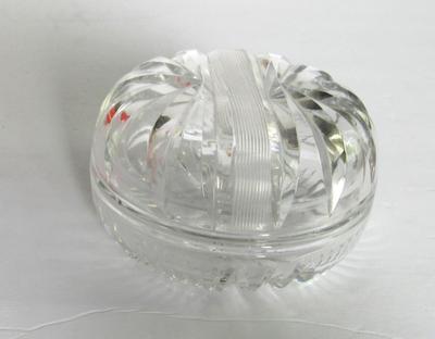 Nice Old Cut Glass Dresser/Trinket Box