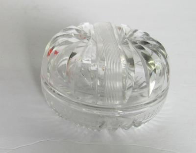 Nice Old Cut Glass Dresser/Trinket Box