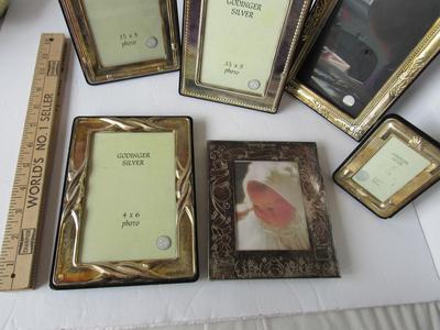 Nice Lot of Silver Plate Smaller Size Picture Frames