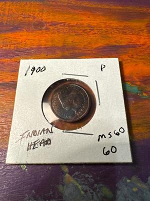 1900 P INDIAN HEAD MS60 1c