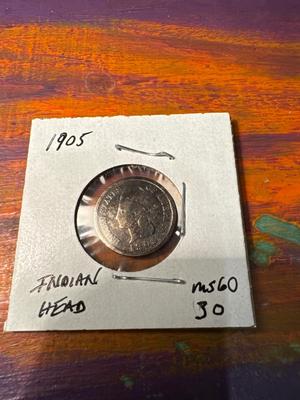 1905 INDIAN HEAD MS 60