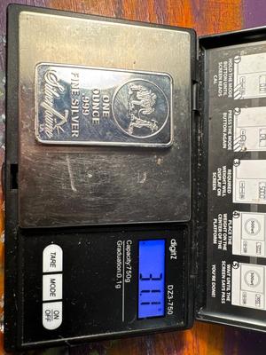 1 Troy ounce silver 31.1