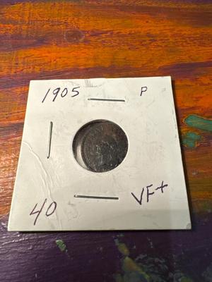 1905 P INDIAN HEAD PENNY VF+
