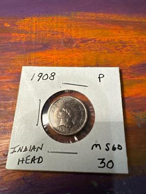 1908 INDIAN HEAD MS 60 1c