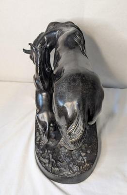 Bronze Cast Mother and Colt