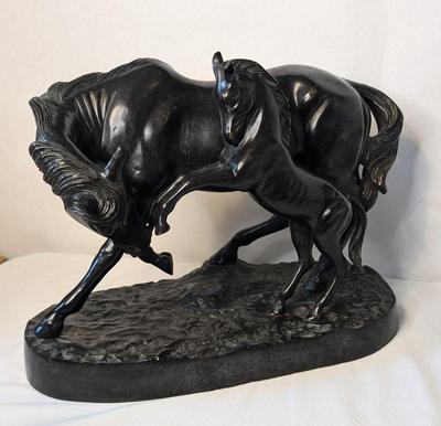 Bronze Cast Mother and Colt