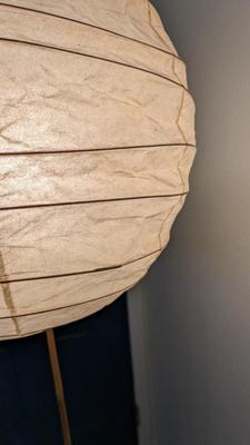 Vintage Signed Isamu Noguchi Bamboo "Akari" Floor Lamp