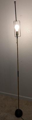 Vintage Signed Isamu Noguchi Bamboo "Akari" Floor Lamp