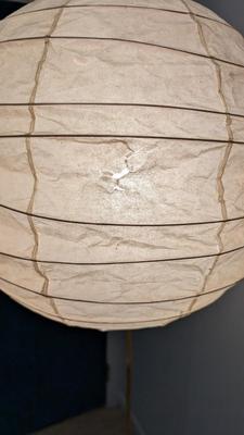 Vintage Signed Isamu Noguchi Bamboo "Akari" Floor Lamp