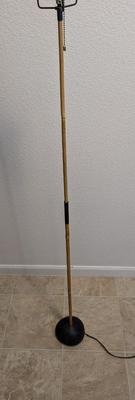 Vintage Signed Isamu Noguchi Bamboo "Akari" Floor Lamp