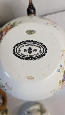 Vintage Mackenzie Childs Enamel Tea Kettles