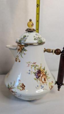 Vintage Mackenzie Childs Enamel Tea Kettles