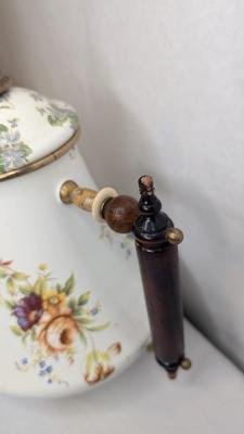 Vintage Mackenzie Childs Enamel Tea Kettles
