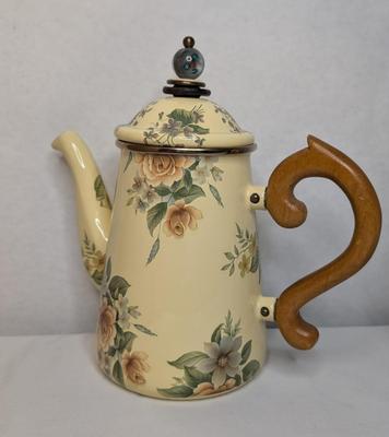 Vintage Mackenzie Childs Enamel Tea Kettles