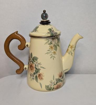 Vintage Mackenzie Childs Enamel Tea Kettles