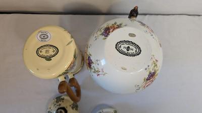 Vintage Mackenzie Childs Enamel Tea Kettles