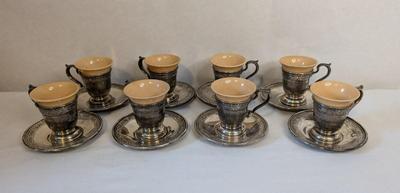 Gorham Sterling and Lenox Demitasse Set