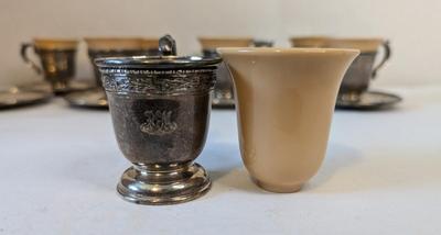 Gorham Sterling and Lenox Demitasse Set