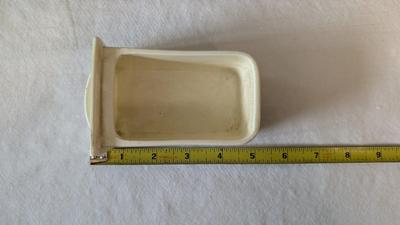 Antique Dutch Wood and Ceramic Spice Cabinet