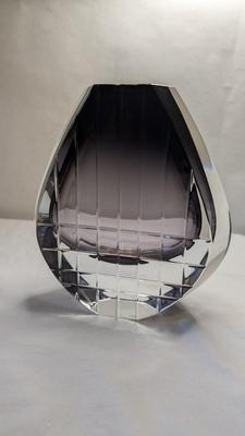 Baccarat Amethyst Neptune Crystal Vase