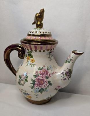 Mackenzie Childs Chelsea Luster Tea Set