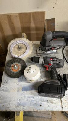 Porter Cable 5 Piece Tool Set w/ Extras