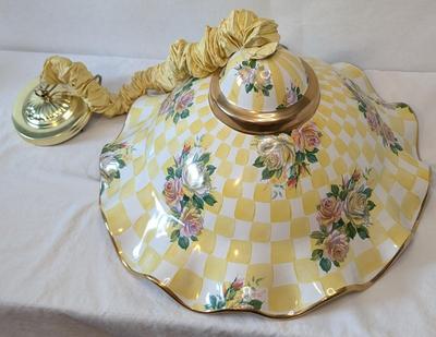 Vintage Mackenzie Childs Honeymoon Dandelion Pendant Light Fixture