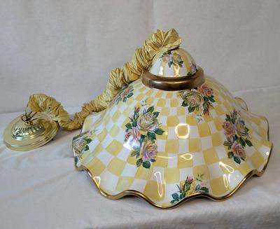 Vintage Mackenzie Childs Honeymoon Dandelion Pendant Light Fixture
