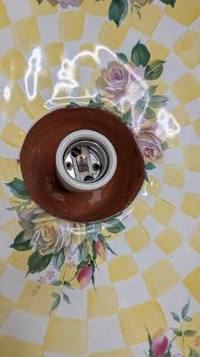 Vintage Mackenzie Childs Honeymoon Dandelion Pendant Light Fixture