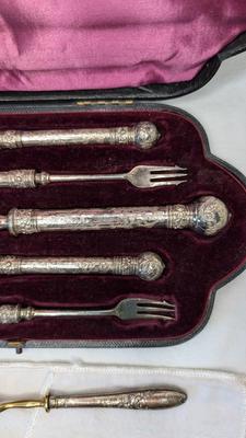 Antique Silver Plate Serving Sets
