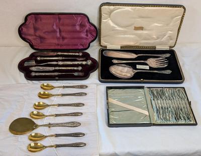 Antique Silver Plate Serving Sets