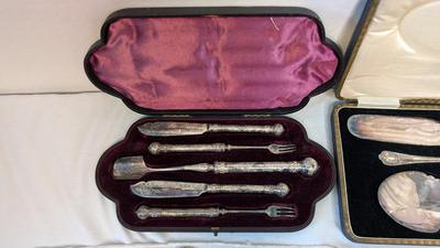 Antique Silver Plate Serving Sets