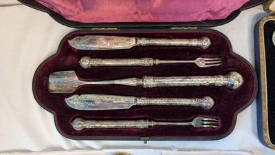 Antique Silver Plate Serving Sets