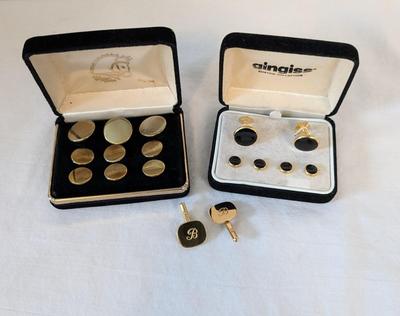 Gold Fill Cufflinks and Brass Buttons