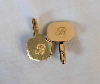 Gold Fill Cufflinks and Brass Buttons