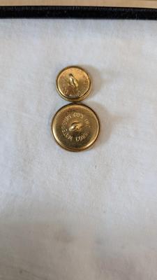 Gold Fill Cufflinks and Brass Buttons
