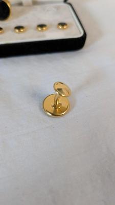 Gold Fill Cufflinks and Brass Buttons