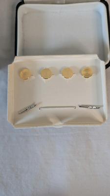 Gold Fill Cufflinks and Brass Buttons