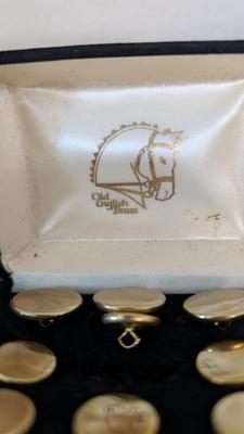 Gold Fill Cufflinks and Brass Buttons
