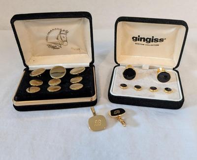 Gold Fill Cufflinks and Brass Buttons