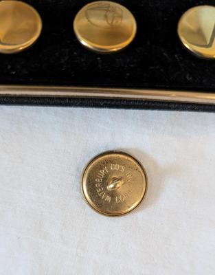 Gold Fill Cufflinks and Brass Buttons