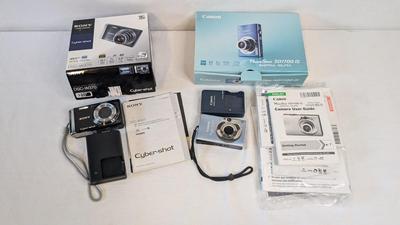 Canon Power Shot SD1100 iS and Sony Cyber Shot DSC-W370 Digital Cameras