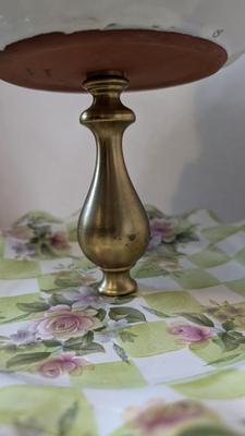 Vintage Mackenzie Childs Honeymoon Sweet Pea 3 Tier Dessert Stand