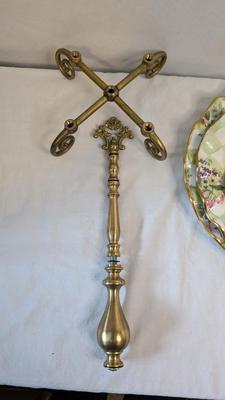 Vintage Mackenzie Childs Honeymoon Sweet Pea 3 Tier Dessert Stand