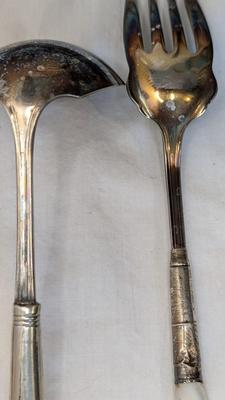 Antique Pearl Handle Serving Flatware