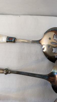 Antique Pearl Handle Serving Flatware