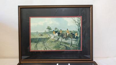 JF Herring Fox Hunting Framed Prints