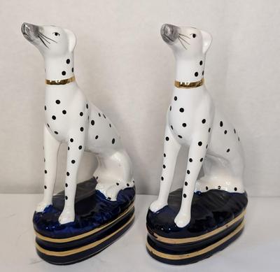 Fitz & Floyd Staffordshire Style Dalmatian Bookends